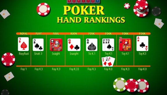 - Poker hand hierarchy