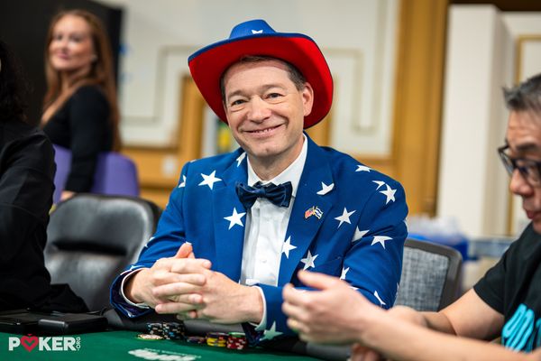 Serious man, serious cause at the World Series of Poker
